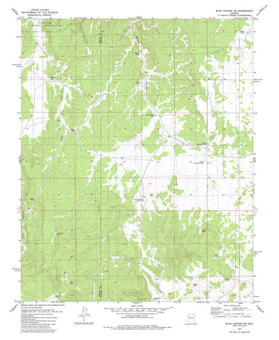 BLYE CANYON NE, Arizona 7.5' - Wide World Maps & MORE!