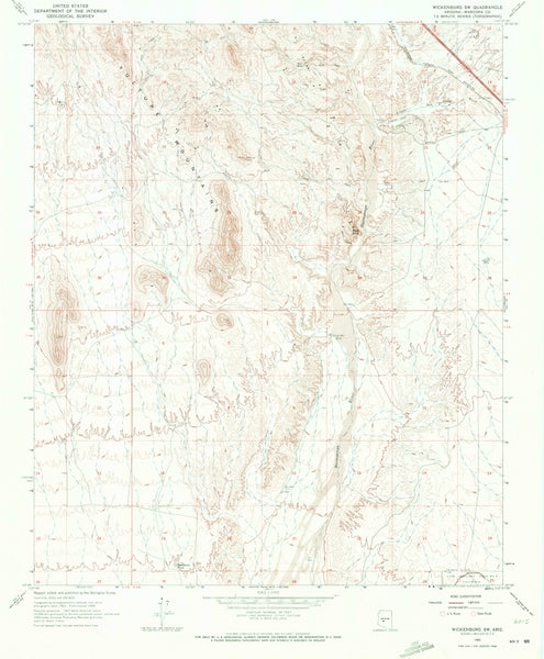 Wickenburg Southwest, Arizona 1965 (7.5'×7.5' Topographic Quadrangle) - Wide World Maps & MORE!