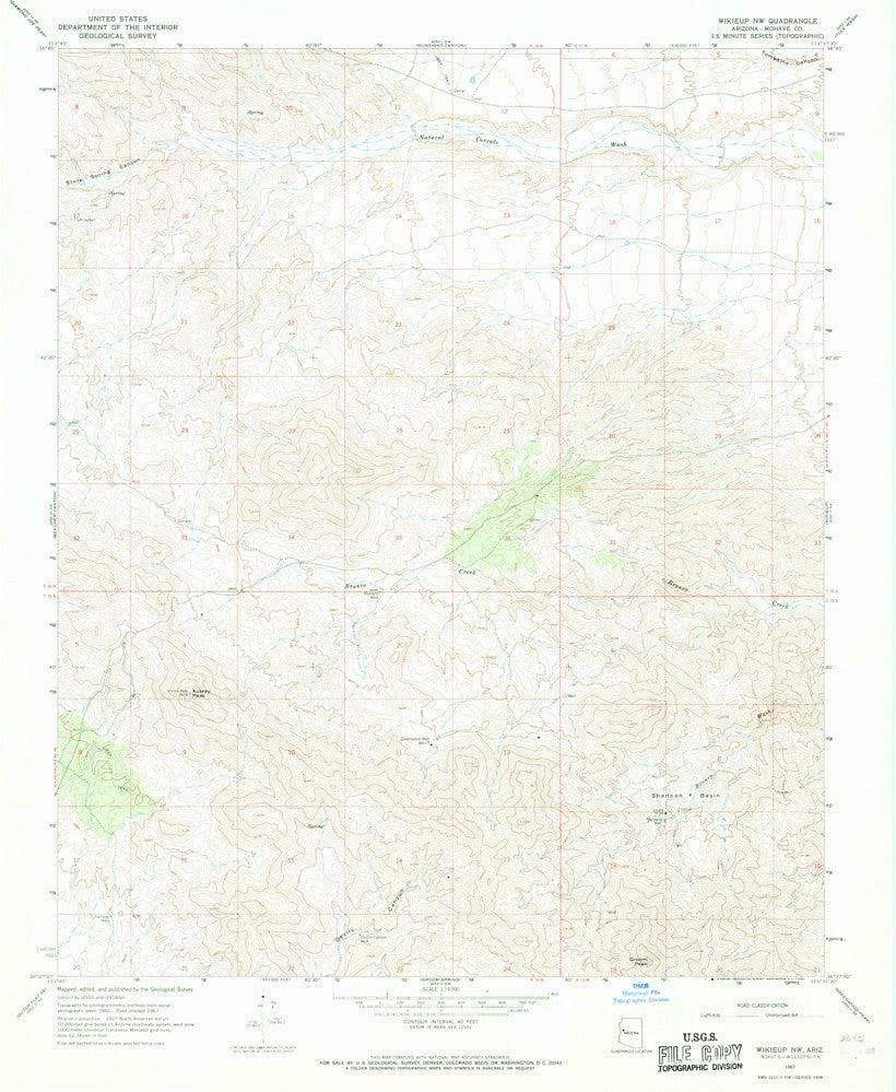 WIKIEUP NW, Arizona 7.5' - Wide World Maps & MORE!