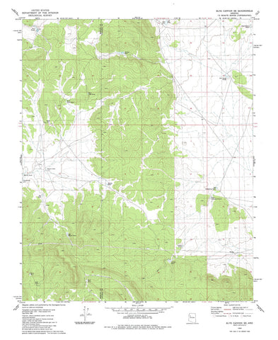 BLYE CANYON SE, Arizona 7.5' - Wide World Maps & MORE!