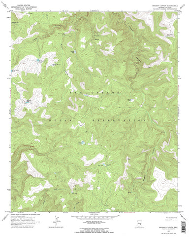 BRUSHY CANYON, Arizona 7.5' - Wide World Maps & MORE!