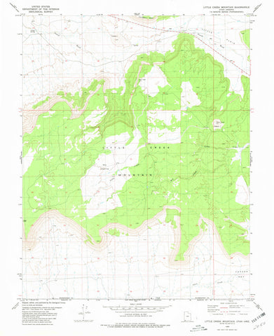 LITTLE CREEK MTN, Utah-Arizona - Wide World Maps & MORE!