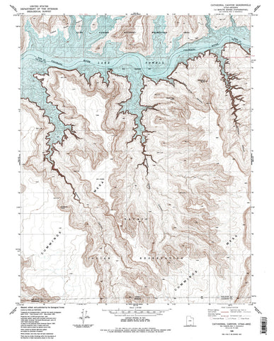 CATHEDRAL CANYON, UT-AZ 7.5' - Wide World Maps & MORE!