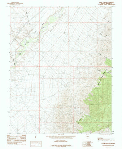 ELBOW CANYON, Arizona (7.5'×7.5' Topographic Quadrangle) - Wide World Maps & MORE!