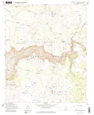 Buckhorn Mountain, AZ (7.5'×7.5' Topographic Quadrangle) - Wide World Maps & MORE!