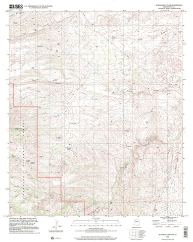 BUEHMAN CANYON, Arizona (7.5'×7.5' Topographic Quadrangle) - Wide World Maps & MORE!