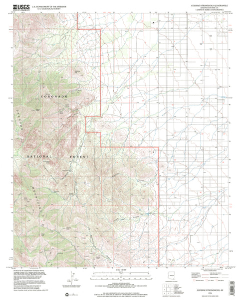 Cochise Stronghold, Arizona (7.5'×7.5' Topographic Quadrangle) - Wide World Maps & MORE!