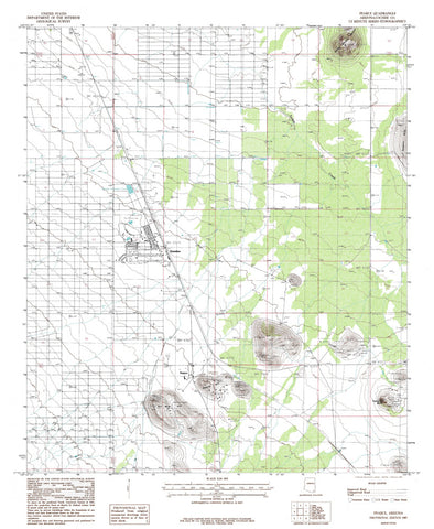 PEARCE, Arizona 7.5' - Wide World Maps & MORE!