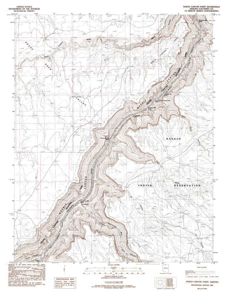 NORTH CANYON POINT, Arizona 7.5' - Wide World Maps & MORE!