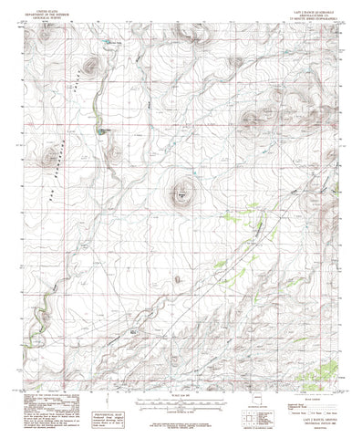 Lazy J Ranch, Arizona PE 1985 (7.5'×7.5' Topographic Quadrangle) - Wide World Maps & MORE!