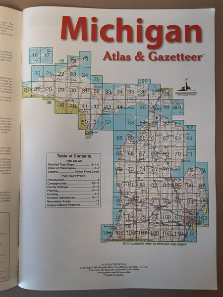 DeLorme Atlas & Gazetteer: Michigan - Wide World Maps & MORE!