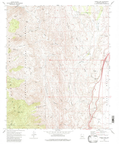 Bumble Bee, Arizona (7.5'×7.5' Topographic Quadrangle) - Wide World Maps & MORE!