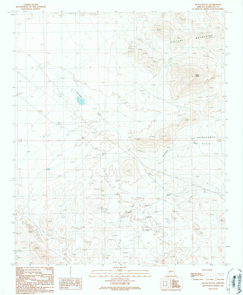 BLACK BUTTE, Arizona (7.5'×7.5' Topographic Quadrangle) - Wide World Maps & MORE!