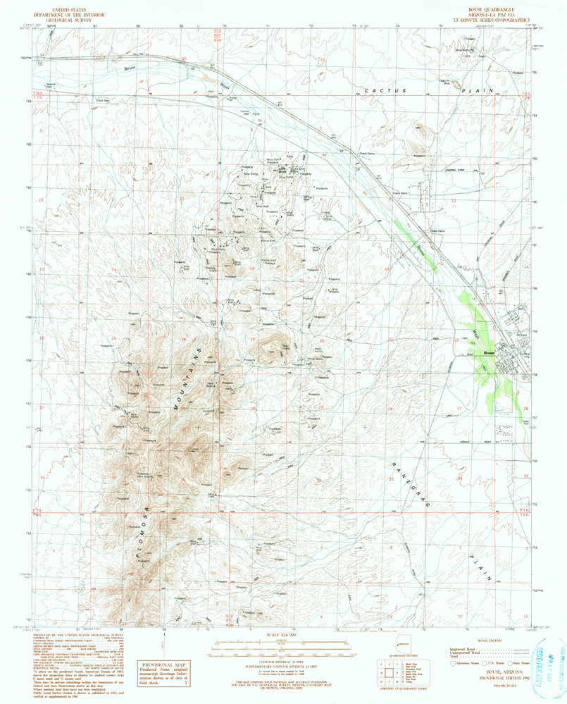 BOUSE, Arizona 7.5' - Wide World Maps & MORE! - Map - Wide World Maps & MORE! - Wide World Maps & MORE!