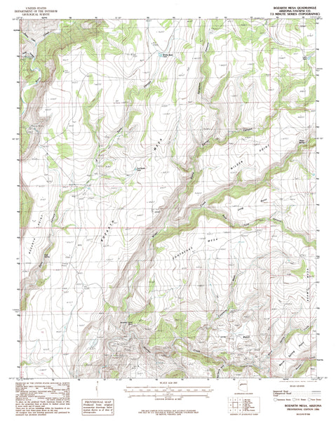 Bozarth Mesa, Arizona (7.5'×7.5' Topographic Quadrangle) - Wide World Maps & MORE! - Map - Wide World Maps & MORE! - Wide World Maps & MORE!