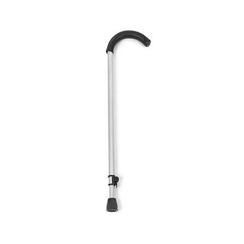 Invacare Standard Crook Cane, Silver - Wide World Maps & MORE! - Health and Beauty - Invacare - Wide World Maps & MORE!