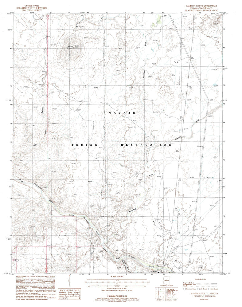 CAMERON NORTH, Arizona (7.5'×7.5' Topographic Quadrangle) - Wide World Maps & MORE! - Map - Wide World Maps & MORE! - Wide World Maps & MORE!