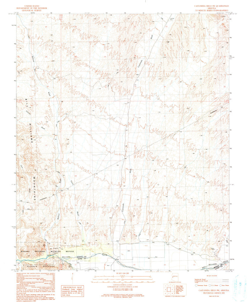 CASTANEDA HILLS SW, Arizona 7.5' - Wide World Maps & MORE! - Map - Wide World Maps & MORE! - Wide World Maps & MORE!