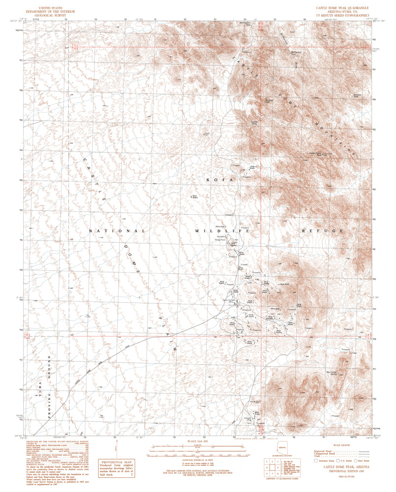 CASTLE DOME PEAK, Arizona (7.5'×7.5' Topographic Quadrangle) - Wide World Maps & MORE! - Map - Wide World Maps & MORE! - Wide World Maps & MORE!