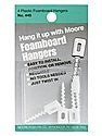 Moore Plastic Foamboard Hangers - Pack of 4 - Wide World Maps & MORE! - Office Product - Moore Push-Pin - Wide World Maps & MORE!