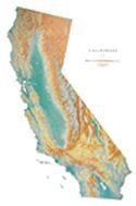 California Large Topographic Wall Map by Raven Maps, Laminated Print - Wide World Maps & MORE! - Home - Raven Maps - Wide World Maps & MORE!