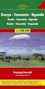 East Africa Road Map (Kenya, Tanzania, Uganda) (German Edition) - Wide World Maps & MORE! - Book - Freytag & Berndt - Wide World Maps & MORE!