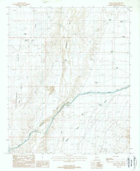 Daggs Tank, Arizona (7.5'×7.5' Topographic Quadrangle) - Wide World Maps & MORE!