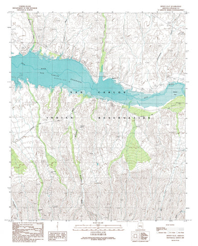 DEWEY FLAT, Arizona 7.5' - Wide World Maps & MORE! - Map - Wide World Maps & MORE! - Wide World Maps & MORE!