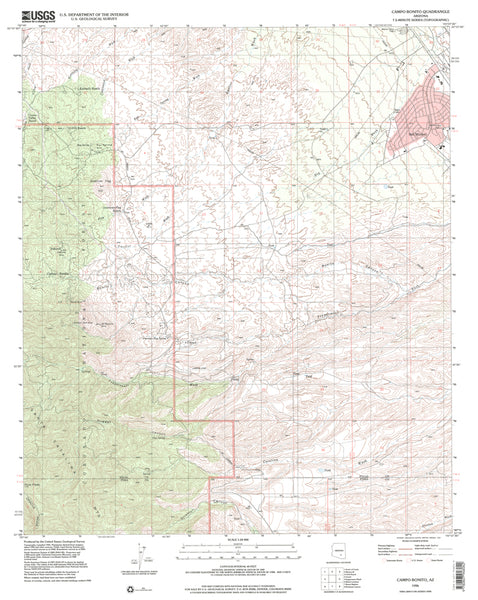 Campo Bonito, Arizona (7.5'×7.5' Topographic Quadrangle) - Wide World Maps & MORE!