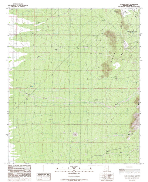 DURHAM HILLS, Arizona 7.5' - Wide World Maps & MORE! - Map - Wide World Maps & MORE! - Wide World Maps & MORE!