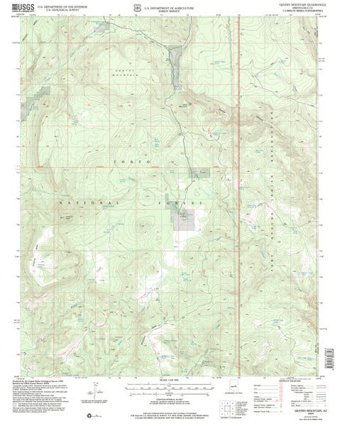 Gentry Mountain, AZ (7.5'×7.5' Topographic Quadrangle) - Wide World Maps & MORE! - Map - Wide World Maps & MORE! - Wide World Maps & MORE!