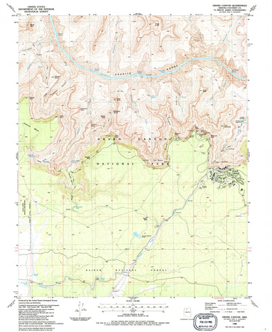 Grand Canyon, Arizona (7.5'×7.5' Topographic Quadrangle) - Wide World Maps & MORE!