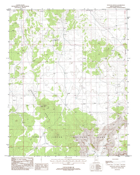 HANCOCK KNOLLS, Arizona 7.5' - Wide World Maps & MORE! - Map - Wide World Maps & MORE! - Wide World Maps & MORE!