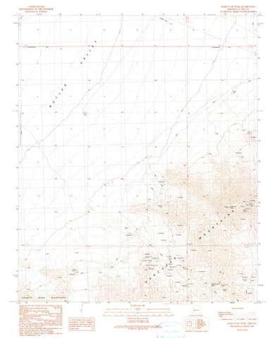 HARCUVAR PEAK, Arizona (7.5'×7.5' Topographic Quadrangle) - Wide World Maps & MORE! - Map - Wide World Maps & MORE! - Wide World Maps & MORE!