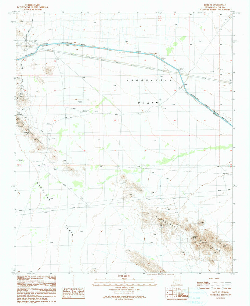 HOPE Southeast, Arizona (7.5'×7.5' Topographic Quadrangle) - Wide World Maps & MORE! - Map - Wide World Maps & MORE! - Wide World Maps & MORE!