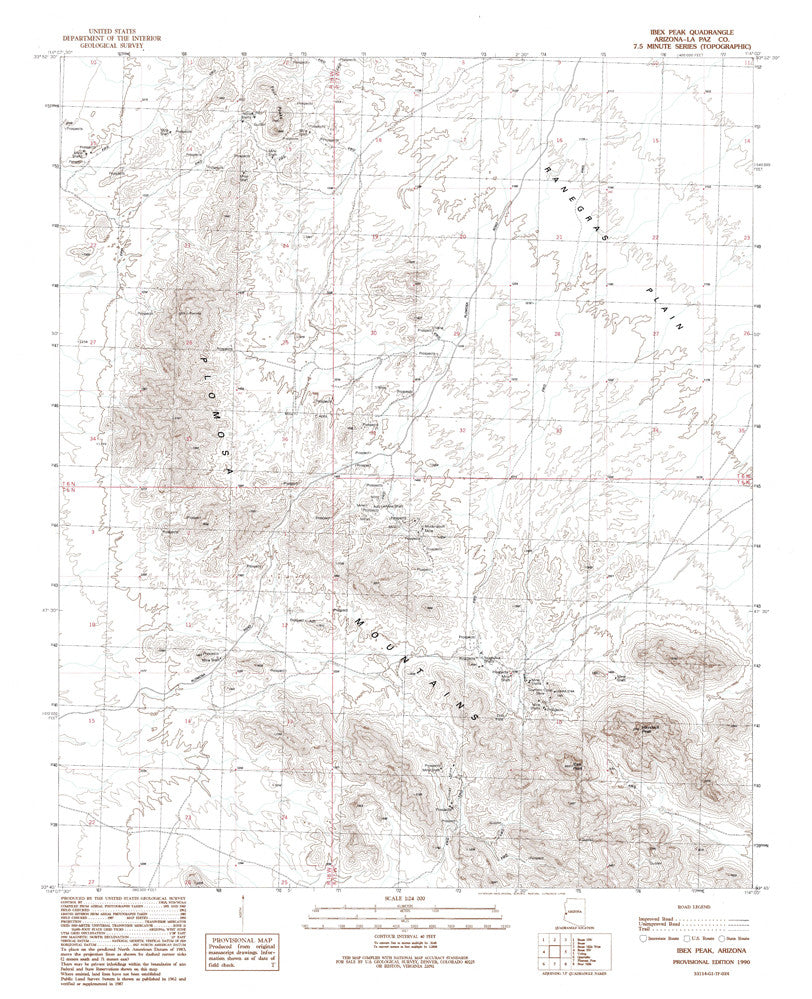 IBEX PEAK, Arizona 7.5' - Wide World Maps & MORE! - Map - Wide World Maps & MORE! - Wide World Maps & MORE!