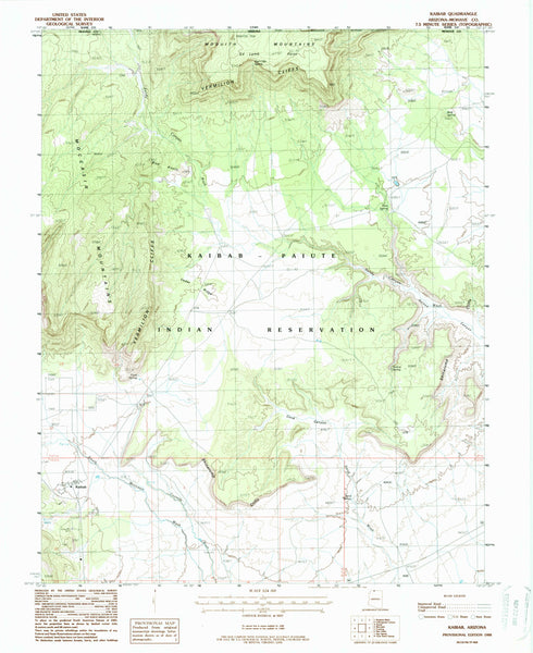KAIBAB, Arizona (7.5'×7.5' Topographic Quadrangle) - Wide World Maps & MORE! - Map - Wide World Maps & MORE! - Wide World Maps & MORE!