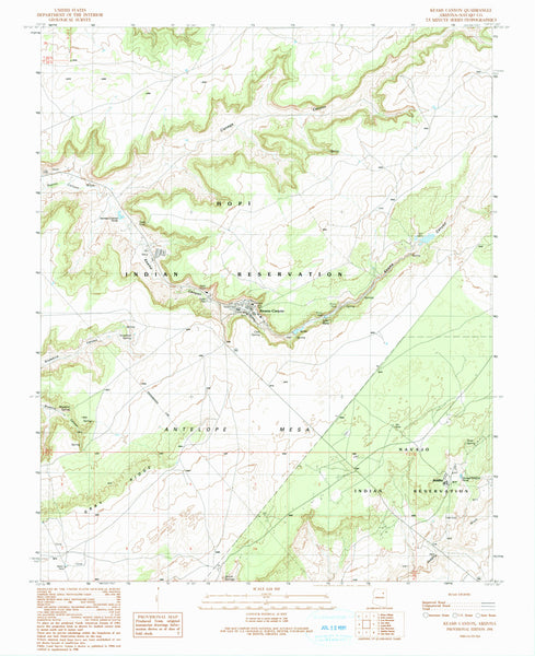 KEAMS CANYON, Arizona (7.5'×7.5' Topographic Quadrangle) - Wide World Maps & MORE! - Map - Wide World Maps & MORE! - Wide World Maps & MORE!