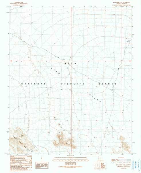 Kofa Deep Well, Arizona (7.5'×7.5' Topographic Quadrangle) - Wide World Maps & MORE!