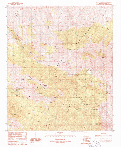 MOUNT TURNBULL, Arizona (7.5'×7.5' Topographic Quadrangle) - Wide World Maps & MORE! - Map - Wide World Maps & MORE! - Wide World Maps & MORE!