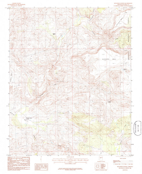 MULESHOE RANCH, Arizona (7.5'×7.5' Topographic Quadrangle) - Wide World Maps & MORE! - Map - Wide World Maps & MORE! - Wide World Maps & MORE!