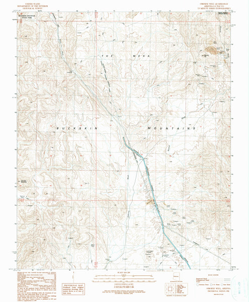 OSBORNE WELL, Arizona (7.5'×7.5' Topographic Quadrangle) - Wide World Maps & MORE! - Map - Wide World Maps & MORE! - Wide World Maps & MORE!
