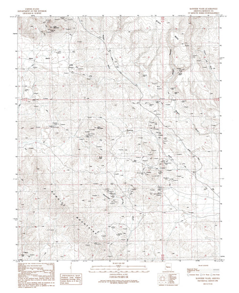 RAWHIDE WASH, Arizona 7.5' - Wide World Maps & MORE! - Map - Wide World Maps & MORE! - Wide World Maps & MORE!