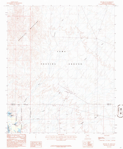 RED HILL SW, Arizona-California 7.5' - Wide World Maps & MORE! - Map - Wide World Maps & MORE! - Wide World Maps & MORE!