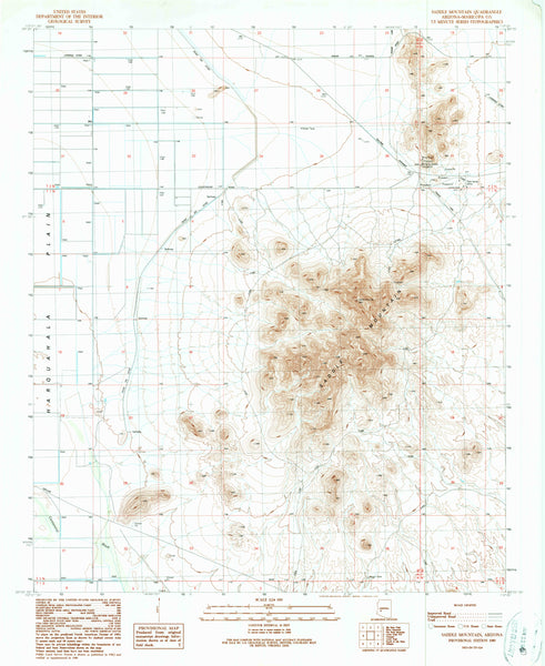 Saddle Mountain, Arizona (7.5'×7.5' Topographic Quadrangle) - Wide World Maps & MORE! - Map - Wide World Maps & MORE! - Wide World Maps & MORE!