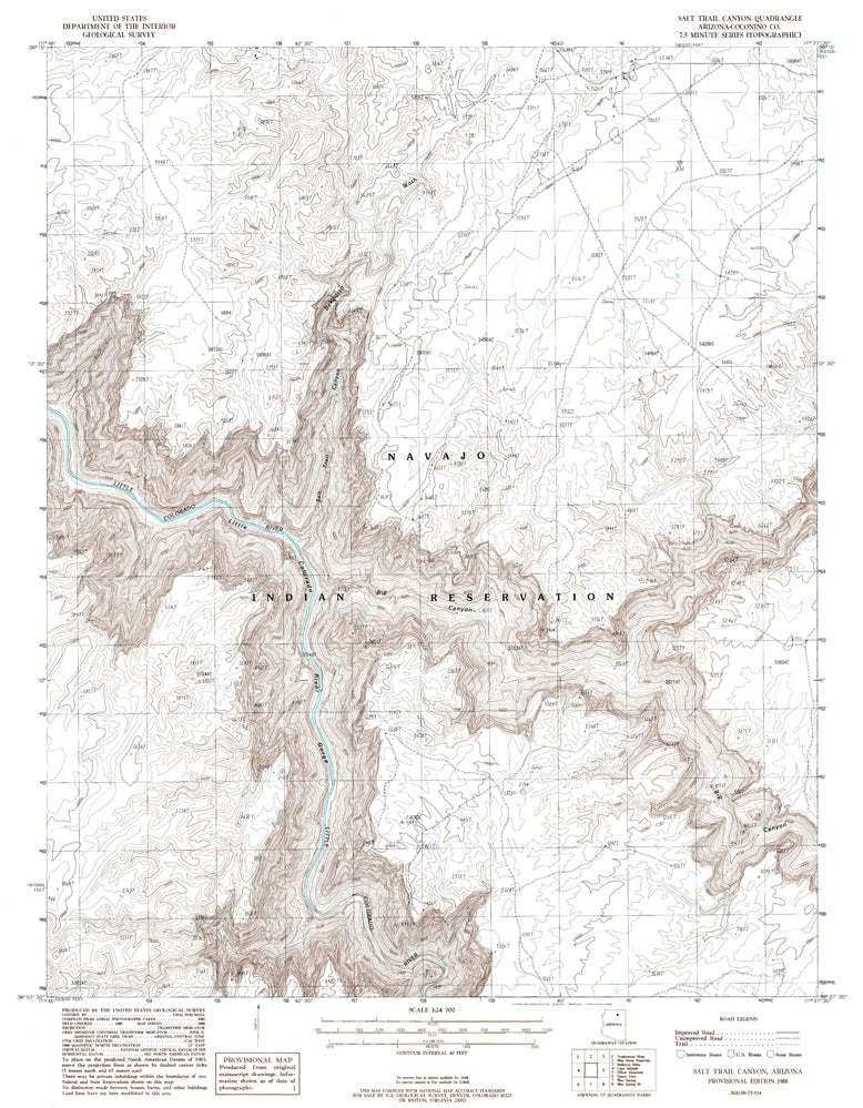 SALT TRAIL CANYON, Arizona (7.5'×7.5' Topographic Quadrangle) - Wide World Maps & MORE! - Map - Wide World Maps & MORE! - Wide World Maps & MORE!