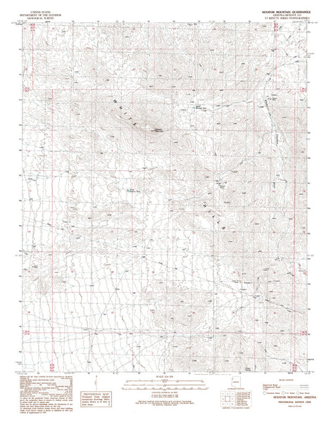 SENATOR MOUNTAIN, Arizona 7.5' - Wide World Maps & MORE! - Map - Wide World Maps & MORE! - Wide World Maps & MORE!