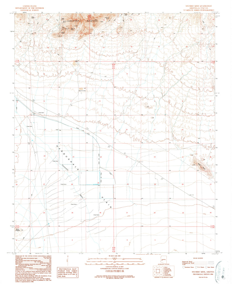 Socorro Mine, Arizona (7.5'×7.5' Topographic Quadrangle) - Wide World Maps & MORE!
