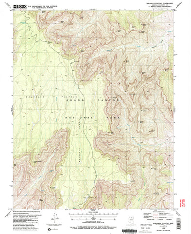 WALHALLA PLATEAU, Arizona (7.5'×7.5' Topographic Quadrangle) - Wide World Maps & MORE! - Map - Wide World Maps & MORE! - Wide World Maps & MORE!