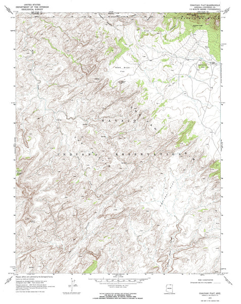 CHAIYAHI FLAT, Arizona 7.5' - Wide World Maps & MORE! - Map - Wide World Maps & MORE! - Wide World Maps & MORE!